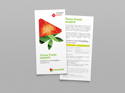 Freshtel 4g branding design freshtel identity leaflet visual identity визуальная идентификация разработка логотипа