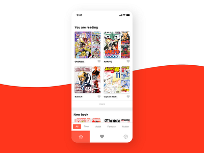 Manga app app daily 100 challenge daily ui dailyui design manga ui ui design uidesign