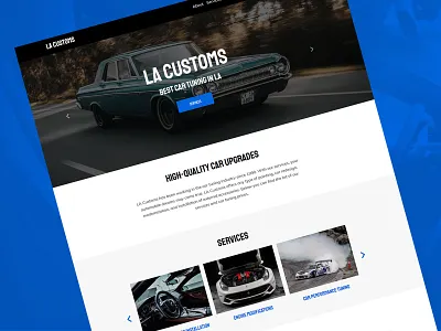 Car Tuning Website Template development entrepreneurship illustration design implementation lifestyle management product project startup template design user interface web design web design agency website website builder website design