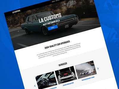 Car Tuning Website Template development entrepreneurship illustration design implementation lifestyle management product project startup template design user interface web design web design agency website website builder website design