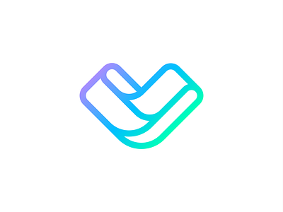 Heart brand branding color gradient heart heart logo icon identity illustration l l logo line logo love mark stroke symbol ui v v logo