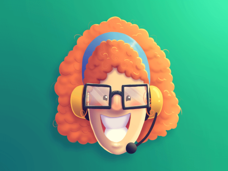 Happy Agents character character design creative customer service customer support design digital art faces freshdesk funny gif happy illustration photoshop visualisation