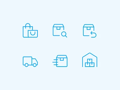 Outlined custom icons custom icons delivery ecommerce icon design icon designer icon set icons design line icons outline icons outlined shipment shopping vectors