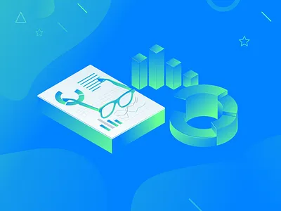 Market Research Illustration android app app branding clean dashboard app graphics illustration ios app market marketing agency research typography user experience user inteface vector