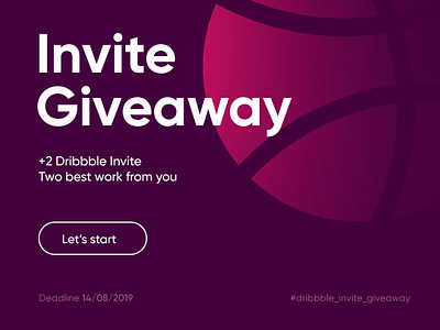 Dribbble Invite dribbblecommunity dribbblecreations dribbblegiveaway dribbbleinvite dribbbleinvites dribbbleshot invite design