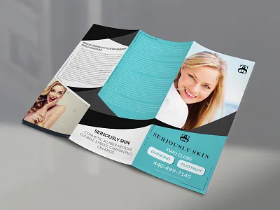Seriously Skin Brochure Design advertisement brochure brochure design brochure layout brochure mockup catalog design graphics instagram nisha nishadroch poster print