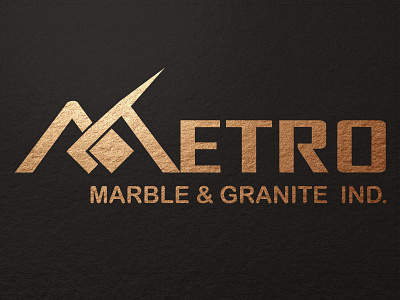 Metro artwork branding business design developer development granite housing illustraion industry logo marble tiles vector