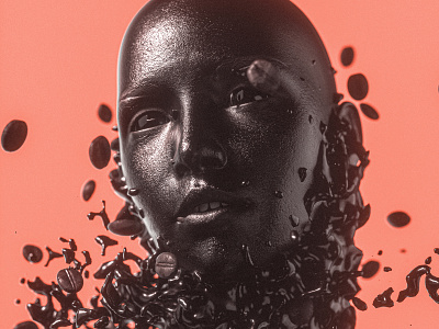 For the love of coffee 3d a4 abstract c4d cinema4d color concept design illustration poster print red render rendering