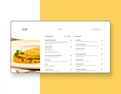 Online Menu Design for a Restaurant 2018 client work design digital food menu digital menu dubai food menu responsive webdesign ui web design website design