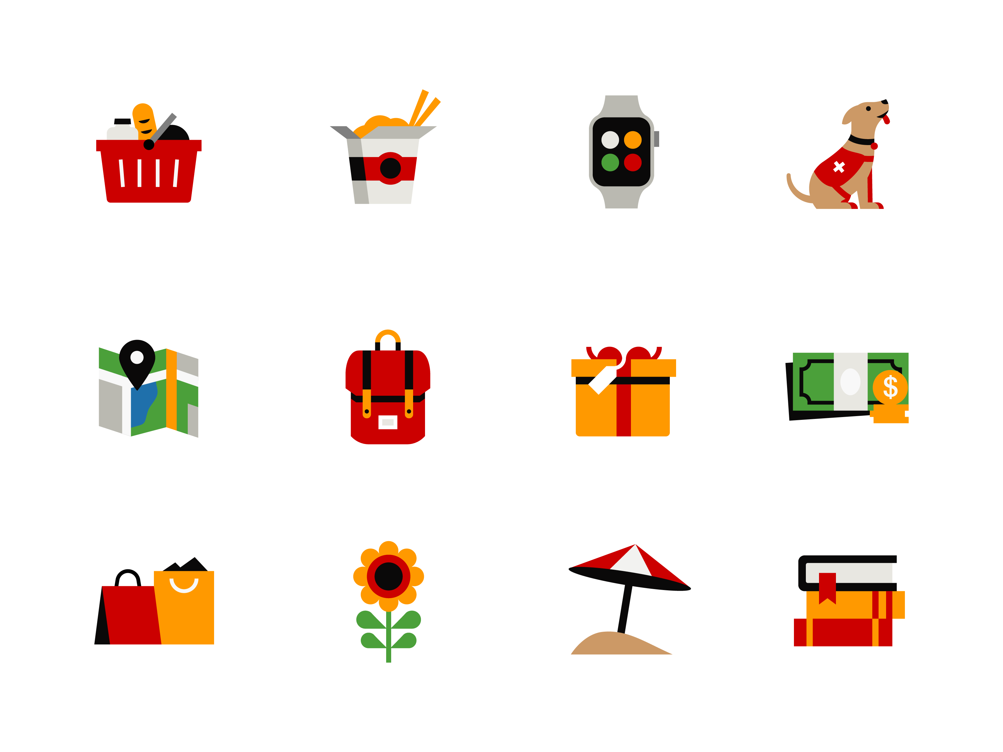 Example of Multicolor/Emoji/3D Icons