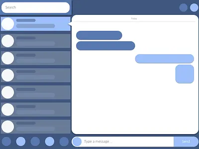 ¡Direct Messaging - DailyUI - Dia 13! app art chat chat app clean daily ui daily ui 13 design desktop desktop app desktop design icon illustration message typography ui ux vector web whatsapp