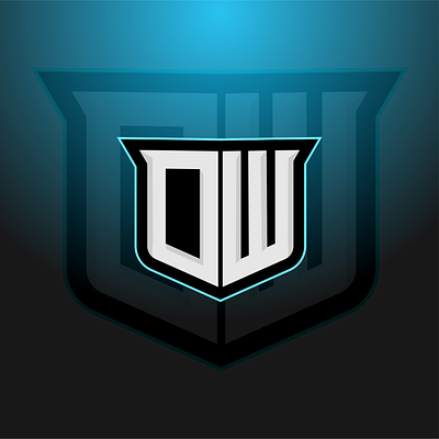 ow initial esport logo esport logo ow shield sport wo