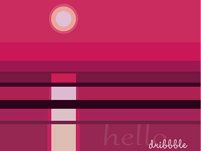 Hello Dribbble! adobe illustrator design dribbble firstshot illustration