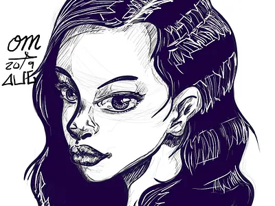 Random Portrait Sketch character design comic art comic book art design digital art digital portrait illustration portrait portrait illustration sketch