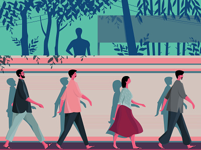 Fine Walkers art composition fine art life fineart illustration illustrator cc vectorart