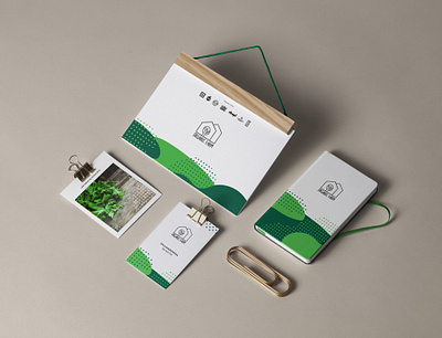 Organic Farm brand branding design eco eco food farm logo logodesign organic visit card