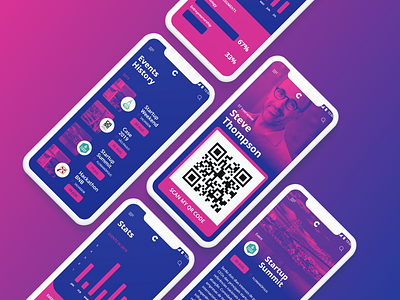 QR Code Event App bigdata concept design event app prototyping qr code ui ux