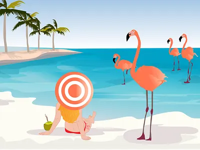 Summertime illustration vector