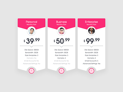 Pricing Tables design clean ui flat design price price table pricing tables table tables ui ux web design web element web elements website