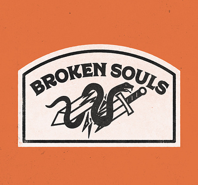 Broken Souls badge broken patch snake