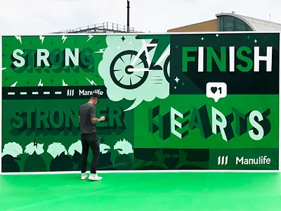 Manulife Mural graffiti grafitti lettering mural toronto typography