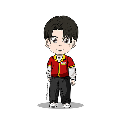 Rustu Alfamart animation chibi design