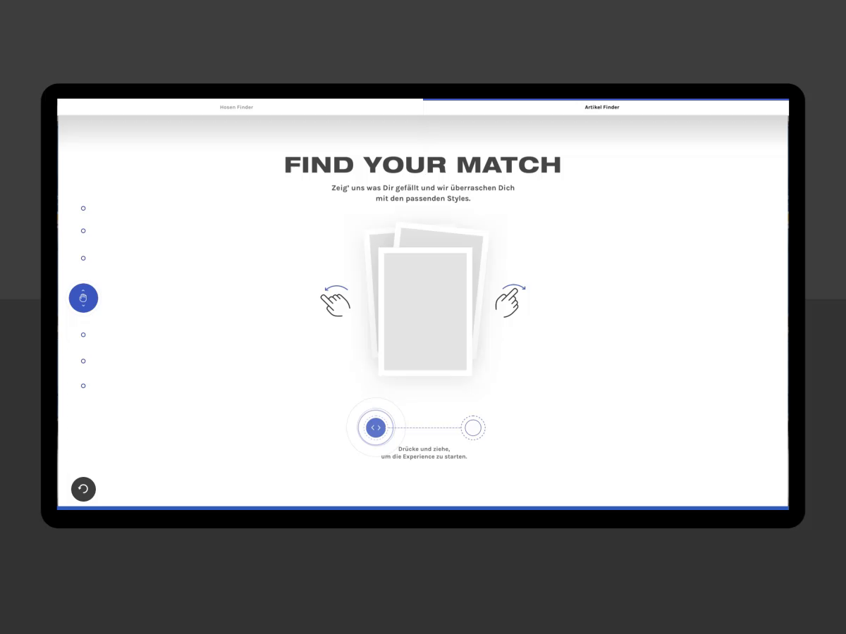 Example of Carhartt WIP – Interactive Table – Discovery Mode