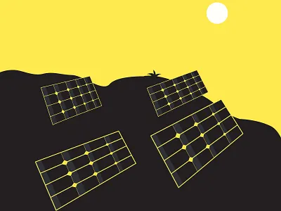 solar power plant animation art branding character design flat graphic design icon identity illustration illustrator minimal ui vector web website