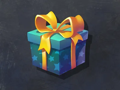 Gift Icon art artwork cg icon illustration photoshop