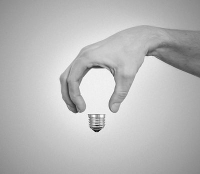 Great idea hand idea lightbulb