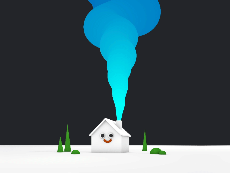 House Smoke 2d 3d house smoke