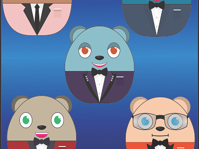 tuxedo Panda design illustration