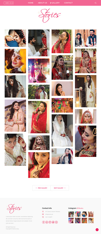 Stories Webdesign - Gallery page events pakistan photography stories webdesign website wedding