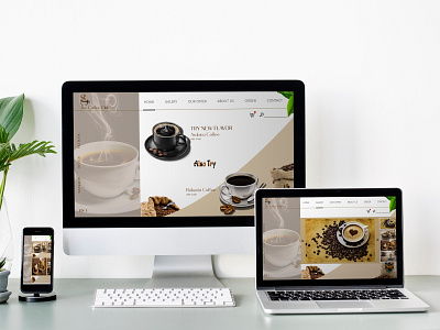 Coffe Bar responsive design ui design web design