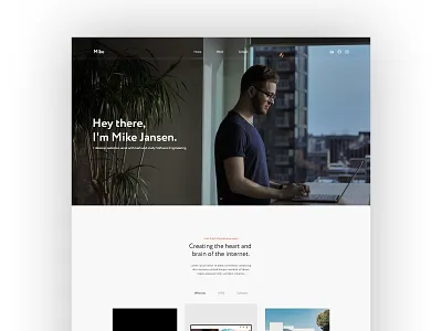 Portfolio – UI/UX adobe xd blue branding clean creative dailyui design dribbble flat interface landing page minimal modern typography ui ux web web design webdesign website