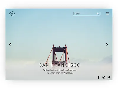 Tourism Page web ui ux design tourism