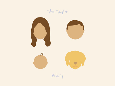 Baby Announcement #2 baby announcement design flat illustration portrait