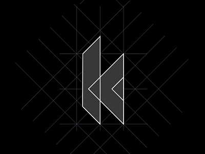 K-exploration branding design grid identity logo mark typography vector