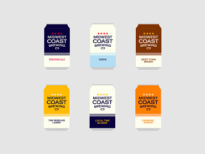 Midwest Coast Brewing apparel beer branding brewery identity logo type vector