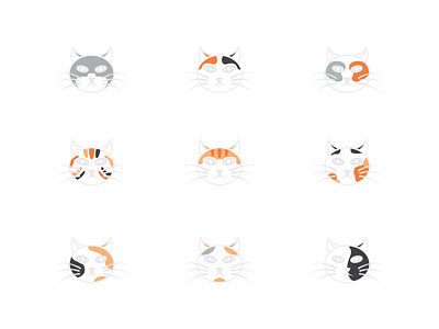Cat cat icon icon set