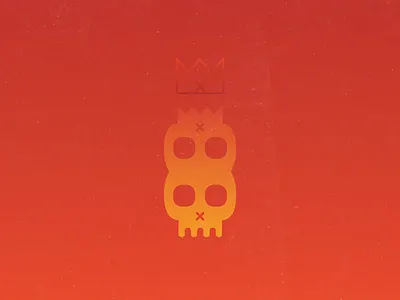 Skeleton Kings crown gradients royalty siblings skeleton skull sunset twins