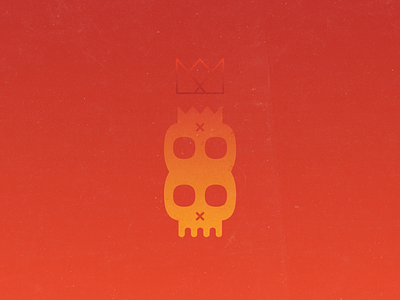 Skeleton Kings crown gradients royalty siblings skeleton skull sunset twins