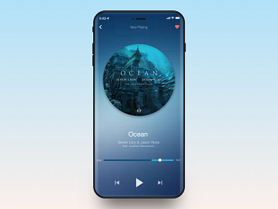 Music Player – Daily UI 009 cd daily ui challenge dailyui design mobile mobile design mobile ui mps music music app music player seven lions ui ux