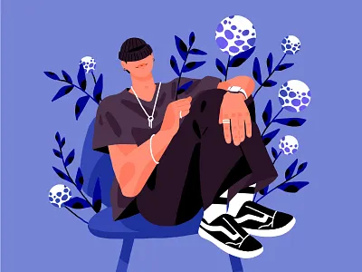 Hongdae boy boy character digitalart fashion illustration procreate