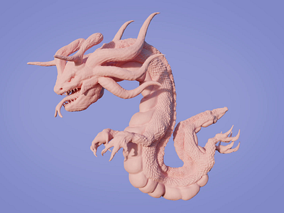 Airquake 3d artwork dragon illustration mexico sculpture