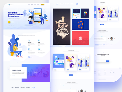 Design Studio Landing page concept blue blue team branding clean clean ui collaboration creative custom design ageny flat illustration illustration design indianpix indianpix designs landing page landingpage team uidesign uiux vector webdesign