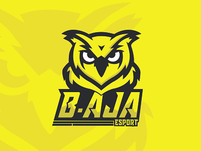 B-AJA ESPORTS design illustration logo vector