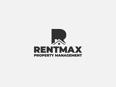 Rentmax Property Management branding house logo rental vector