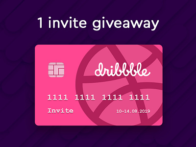 Invite design dribbble invite invite giveaway shot