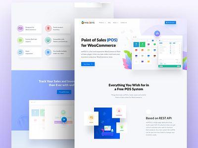 wePOS Website Design branding design icon illustration ui ux